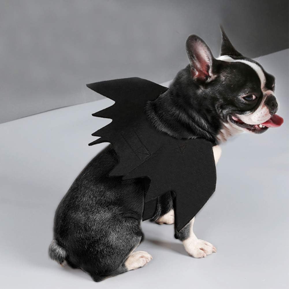 NACOCO Dog Bat Wings Halloween Pet Black Bat Costume Dog Wings Costume Accessories for Party Cosplay Halloween