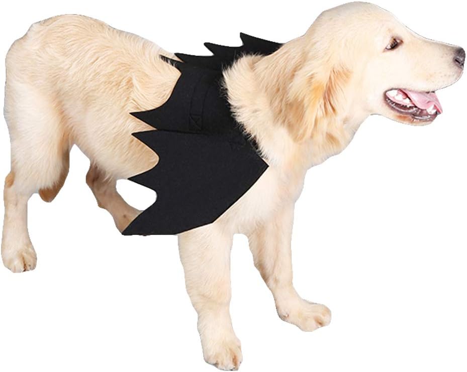 NACOCO Dog Bat Wings Halloween Pet Black Bat Costume Dog Wings Costume Accessories for Party Cosplay Halloween