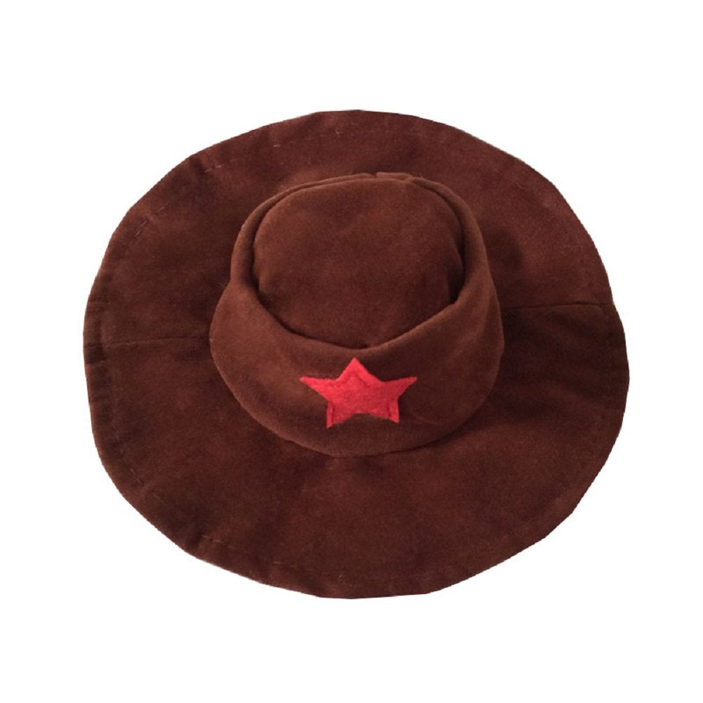 NACOCO Cowboy Dog Costume with Hat Dog Clothes Halloween Costumes for Cat and Small Dog.