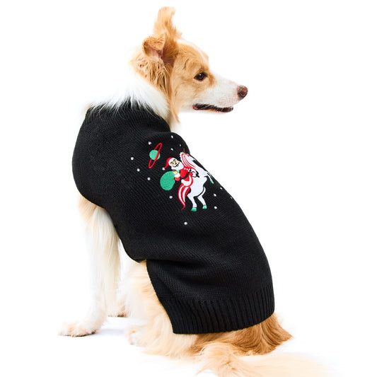 NACOCO Dog Christmas Sweater Cat Sweater Pet Halloween Funny Santa Claus Unicorn Vest Dog Holiday Knitwear Warm Fall Winter Clothes for Dogs Cats Pullover Cat Sweaters Outfits