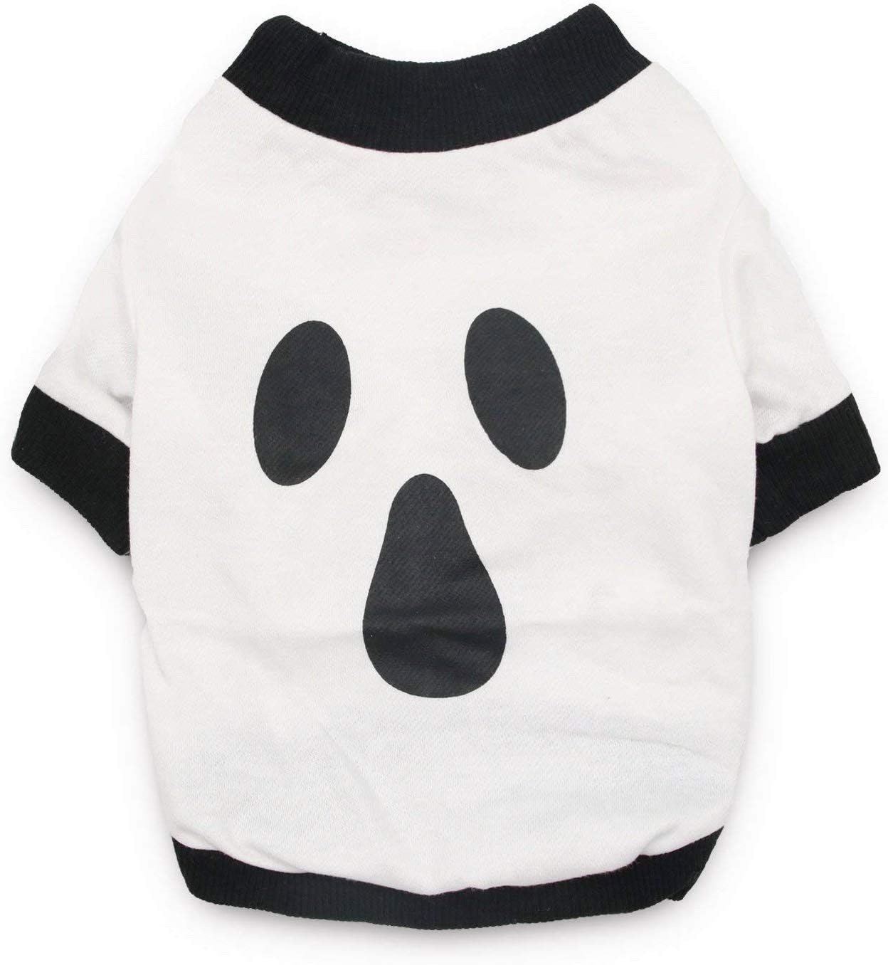 NACOCO Halloween Dog Ghost Hoodies - Shirt Costume Dog Tees for Small Dogs Funny Cute