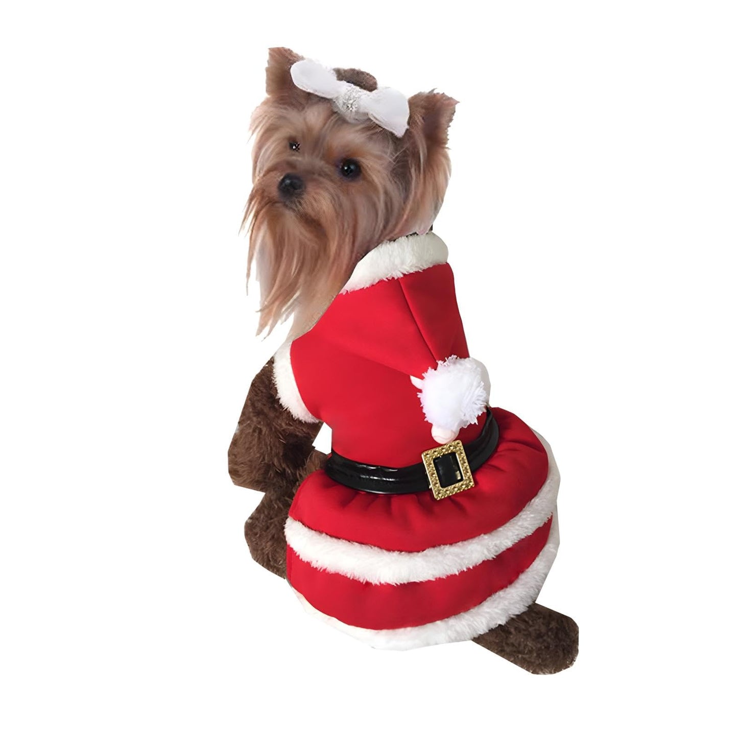 NACOCO Dog Christmas Dresses Cat Xmax Suits Small Pet Haliday Outfits Winter Warm Clothes