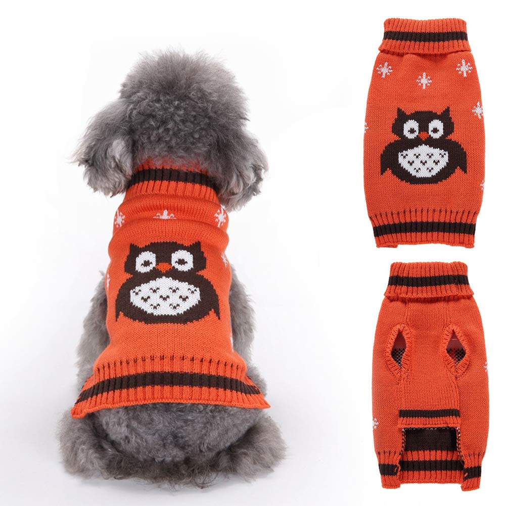 NACOCO Pet Clothes The Owl Sweater The Cat Dog Sweater Christmas Pet Jacket Dog Apparel