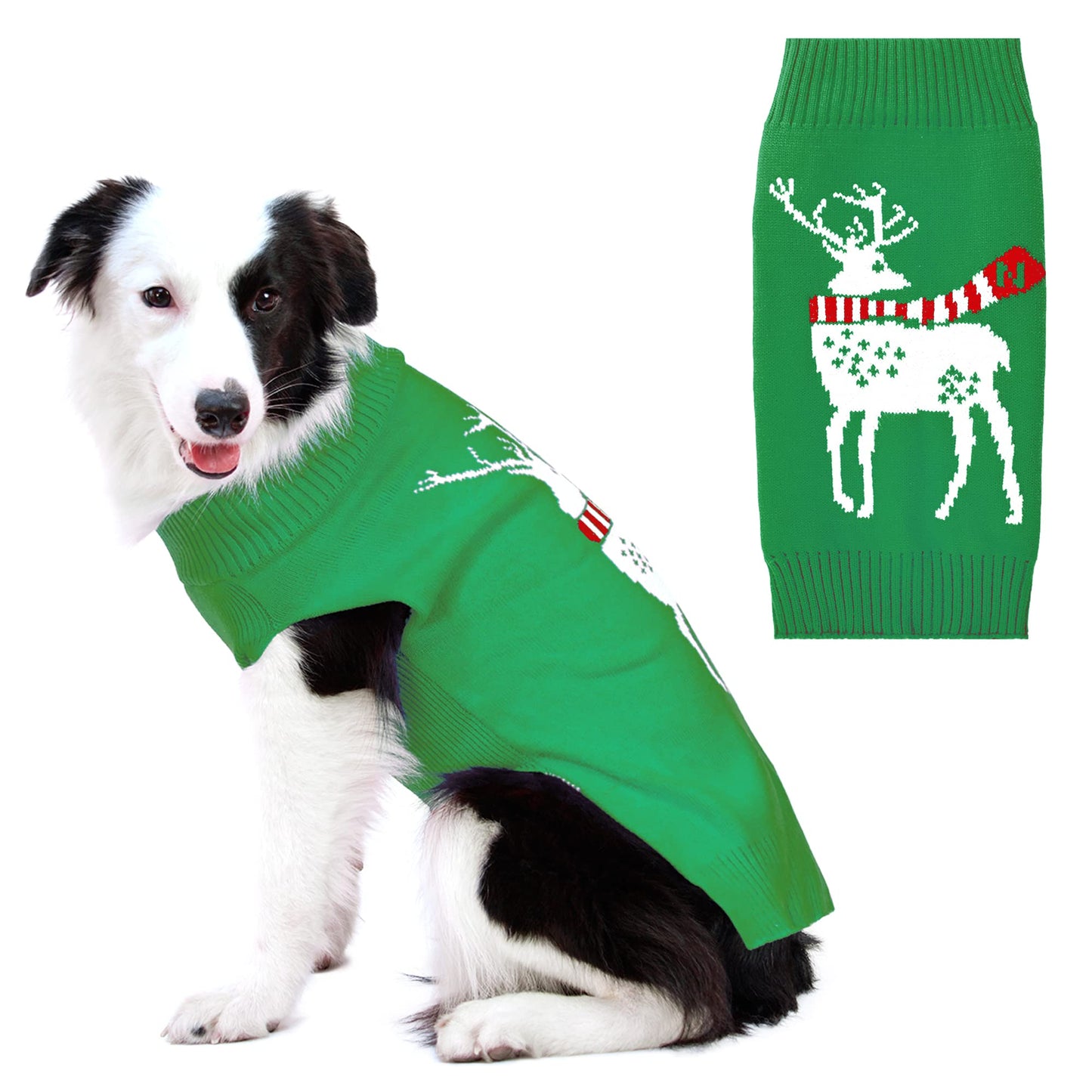 NACOCO Dog Reindeer Sweaters Dog Sweaters New Year Christmas Pet Clothes for Small Dog and Cat