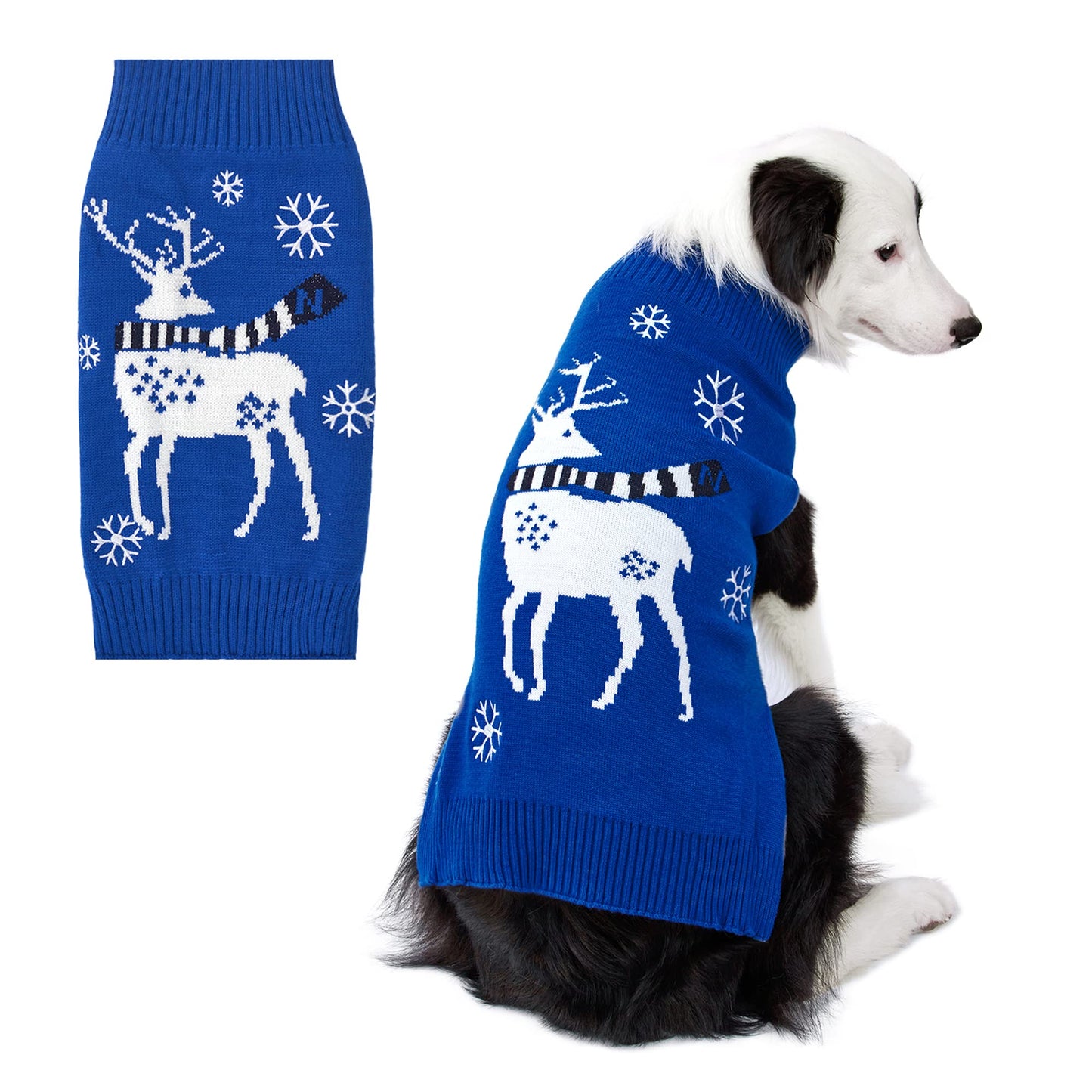 NACOCO Dog Reindeer Sweaters Dog Sweaters New Year Christmas Pet Clothes for Small Dog and Cat