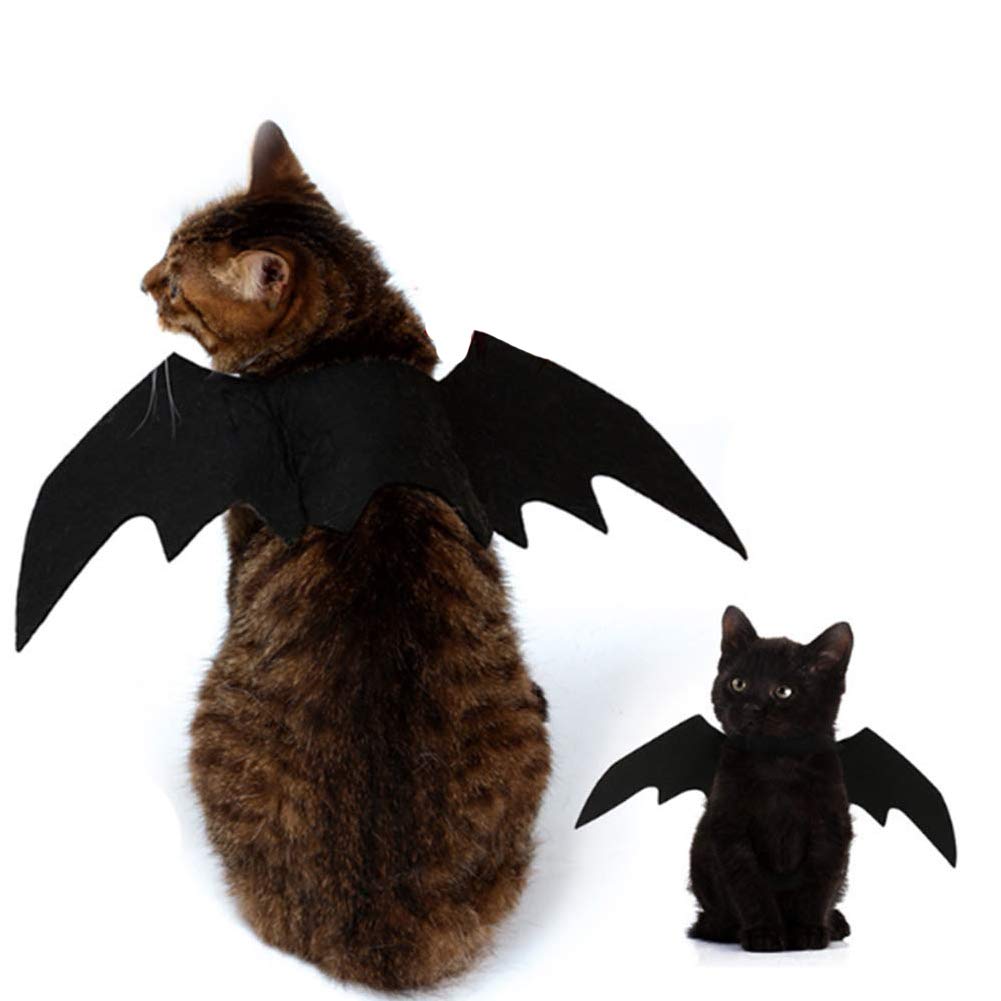 NACOCO Pet Halloween Bat Wings Costume Cool Batman Design Party Clothes for Cat Small Dog