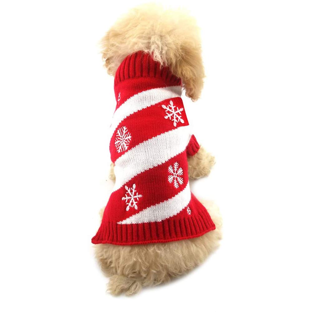 NACOCO Dog Snow Sweaters Snowman Sweaters Xmas Dog Holiday Sweaters New Year Christmas Sweater Pet Clothes for Small Dog and Cat