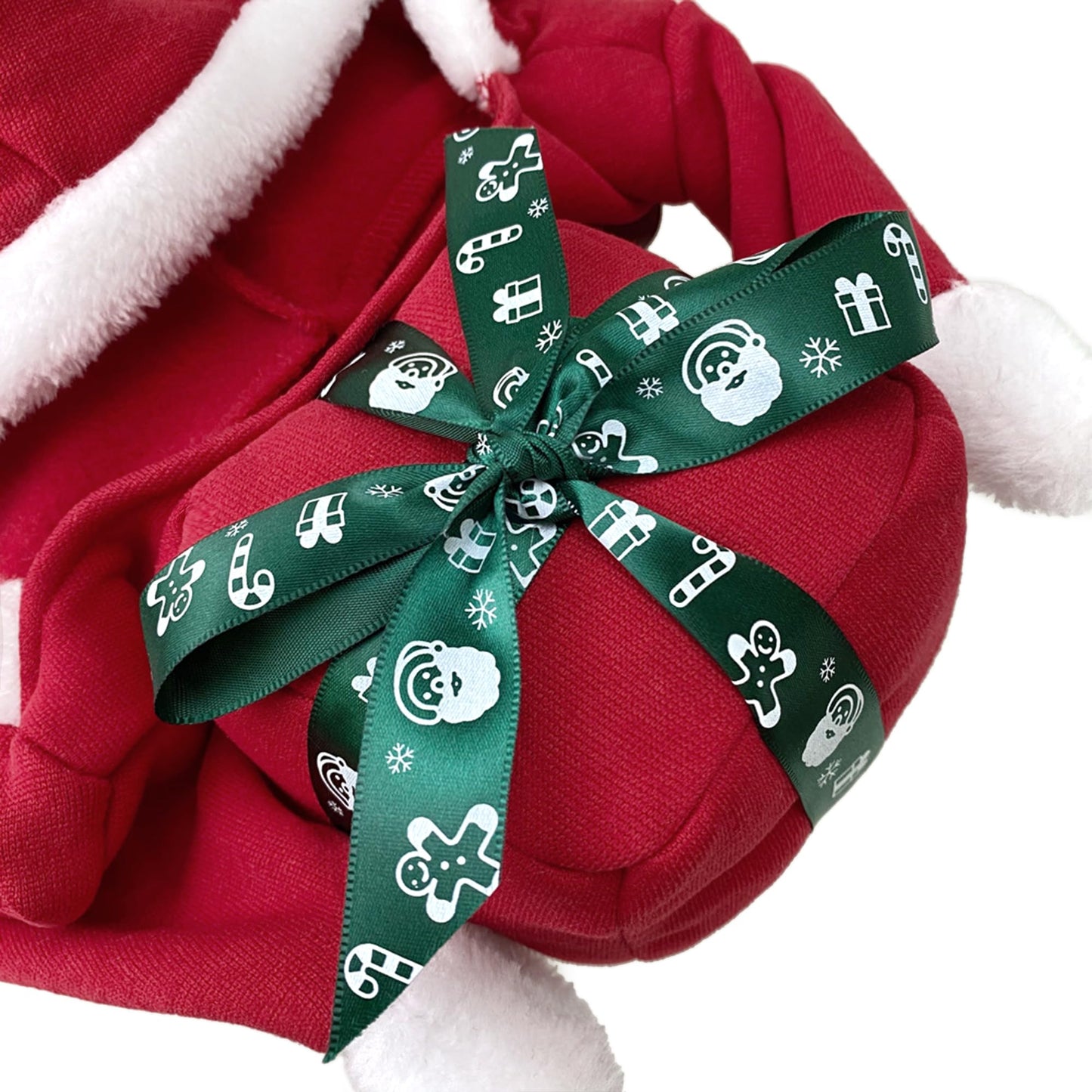 NACOCO Christmas Dog Hoodie Costume - Pet Gift Carrying Style Coat Clothes Christmas Santa Funny Apparel Outfit Winter Warm for Medium Dog Party Accessories Clothing