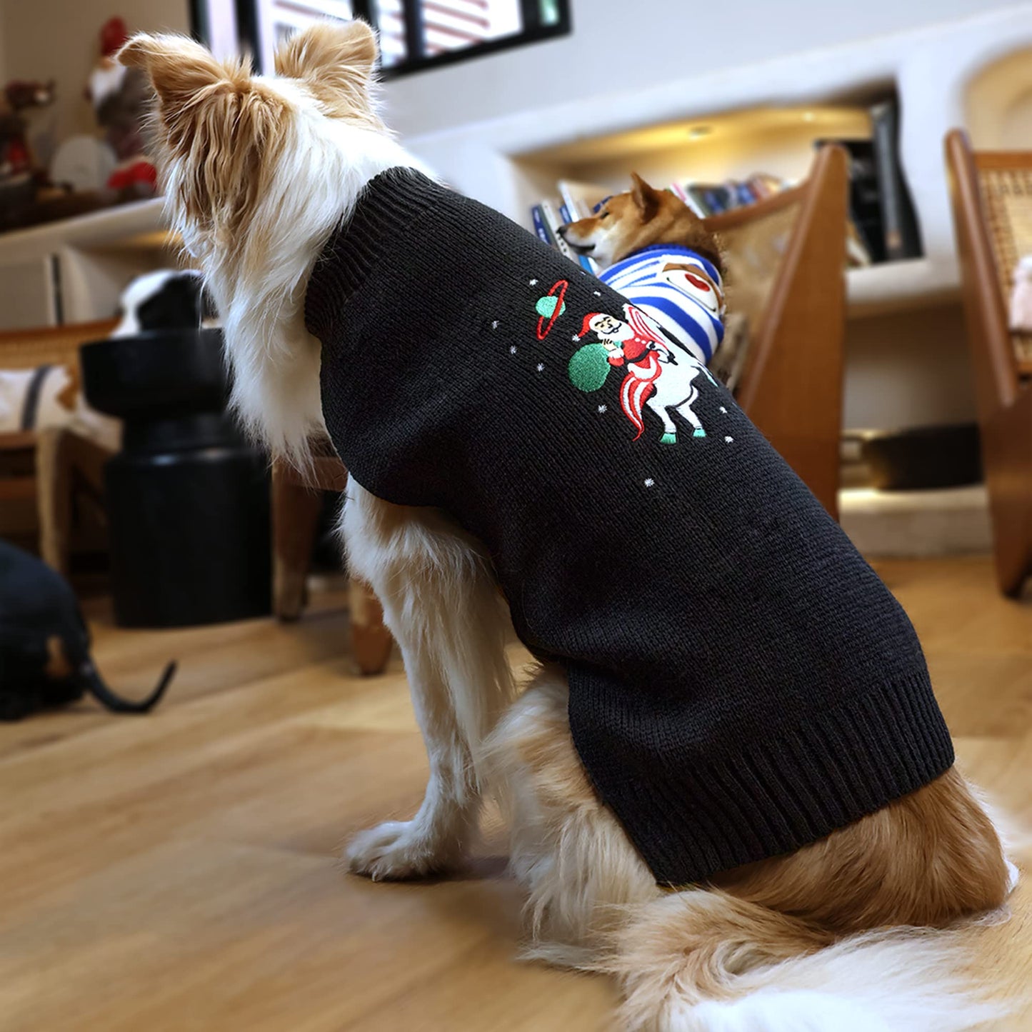 NACOCO Dog Christmas Sweater Cat Sweater Pet Halloween Funny Santa Claus Unicorn Vest Dog Holiday Knitwear Warm Fall Winter Clothes for Dogs Cats Pullover Cat Sweaters Outfits