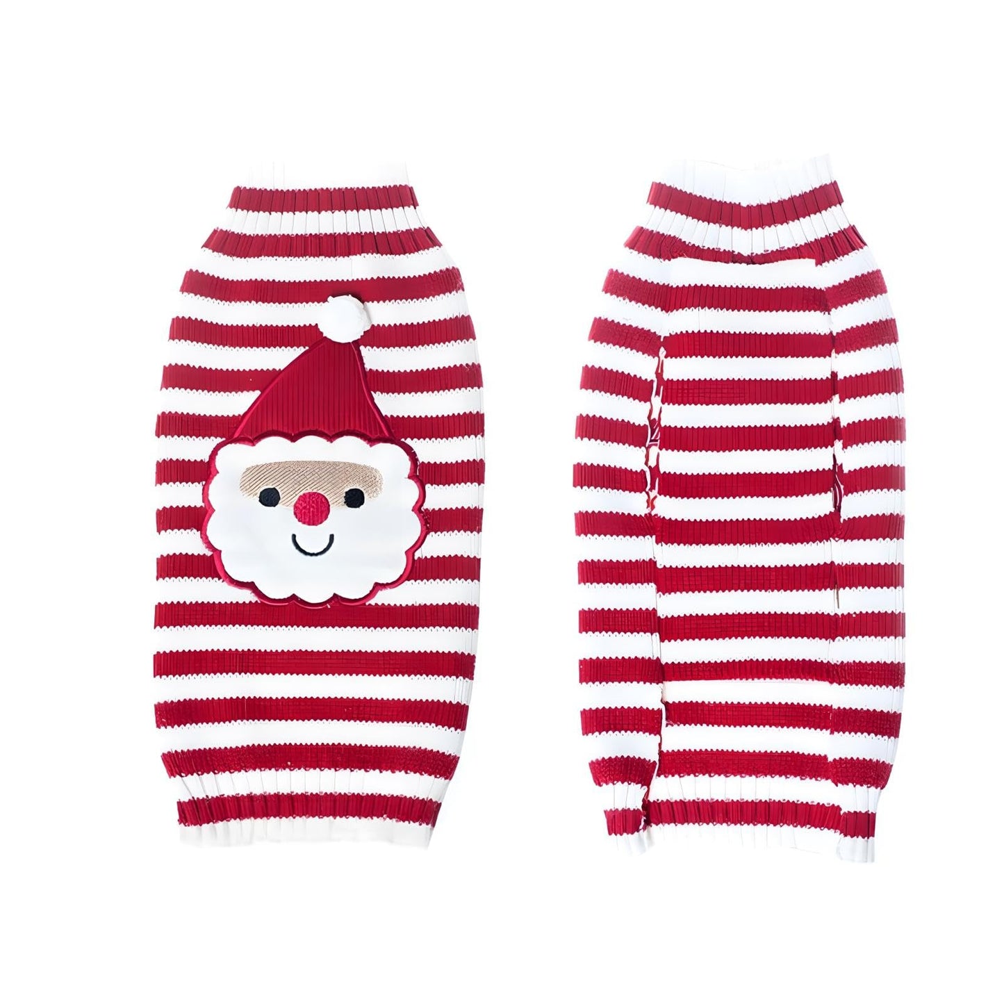 NACOCO Santa Claus Pet Sweater Dog Sweaters Cold Weather Outfit for Small to Medium Sized Dogs and Cats for Christmas Day