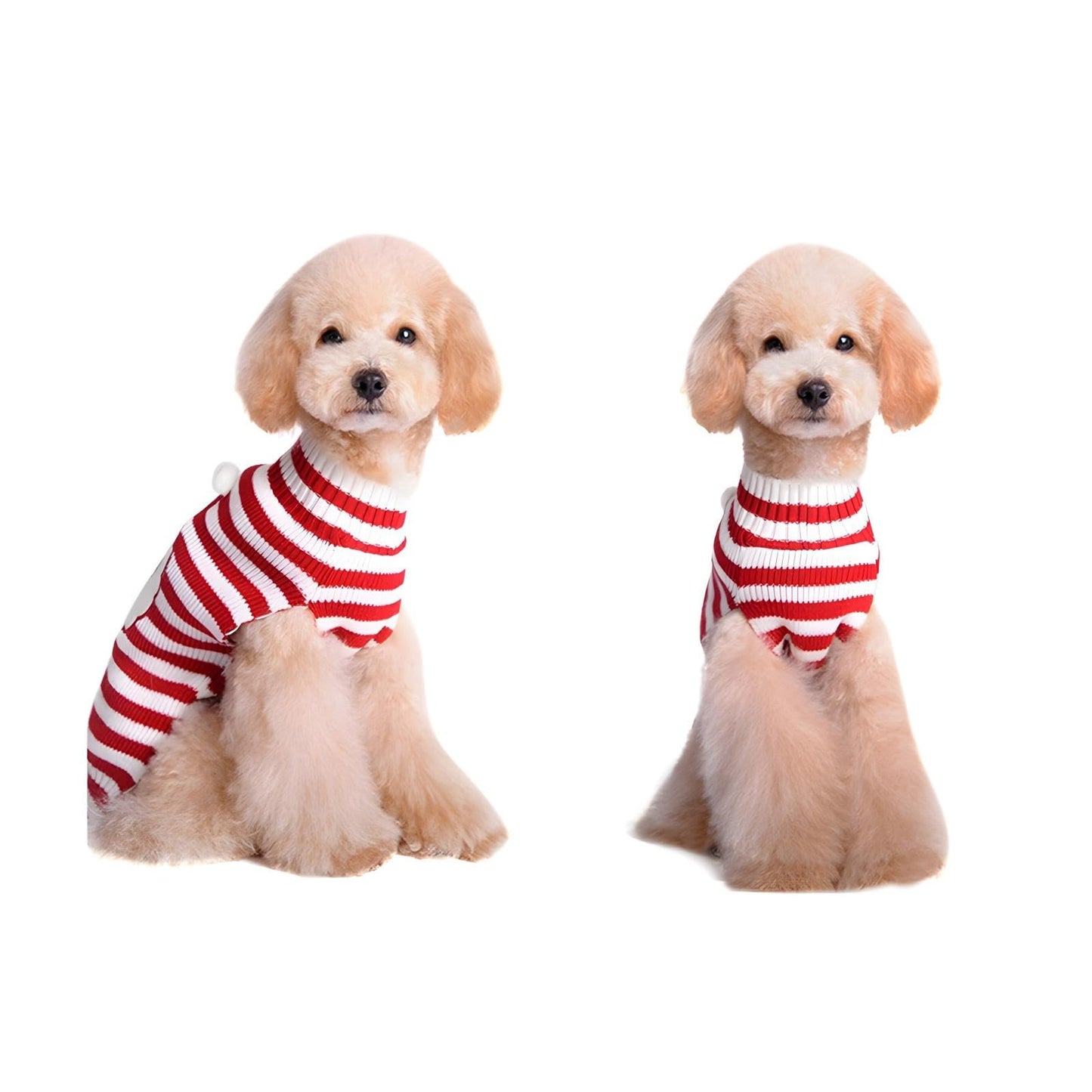 NACOCO Santa Claus Pet Sweater Dog Sweaters Cold Weather Outfit for Small to Medium Sized Dogs and Cats for Christmas Day