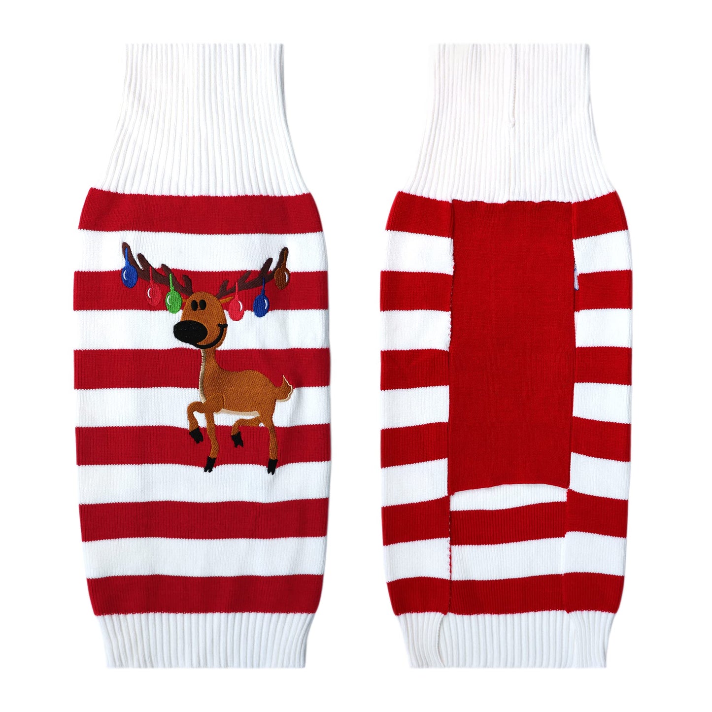 NACOCO Dog Sweater Pet Christmas Elk Bells Sweaters Halloween Reindeer for Small Dog and Cat