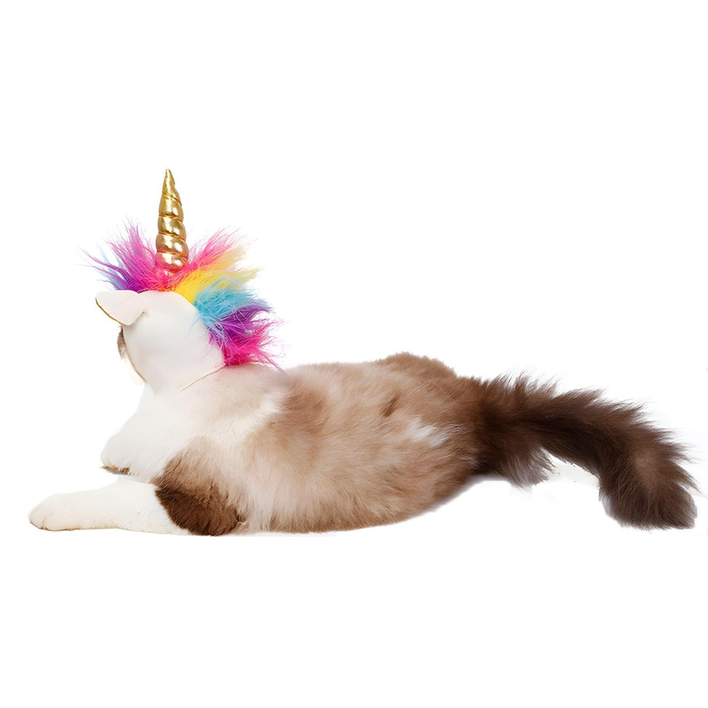 NACOCO Cat Unicorn Hat with Ear Hole for Small Dogs Puppy, Cat Costume Accessory for Halloween, Cosplay Mane Cap