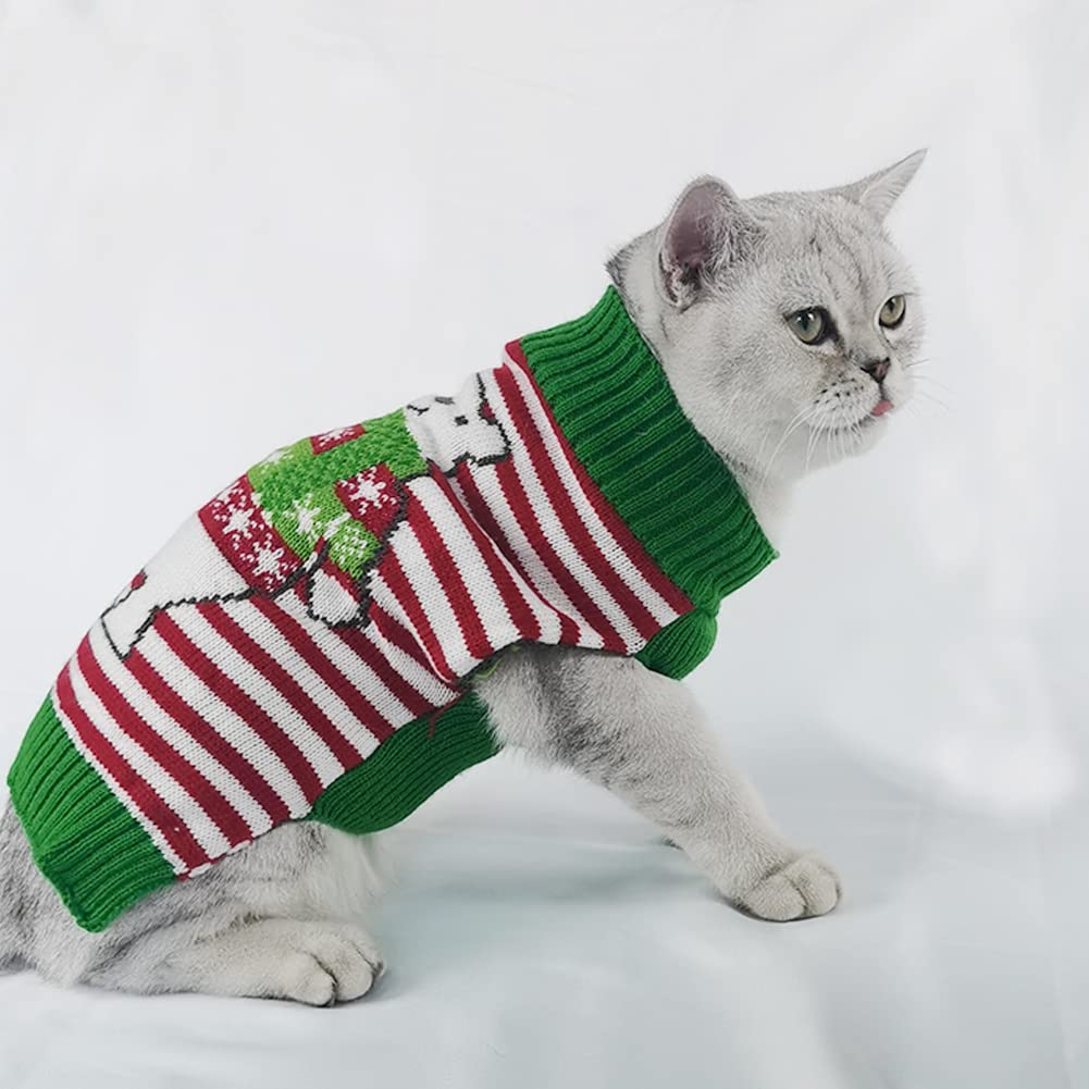 NACOCO Dog Snowman Sweater Christmas Warm Cat Costume Pet Polar Bear Design Coat Winter Cat New Year Clothes for Small to Large Dogs