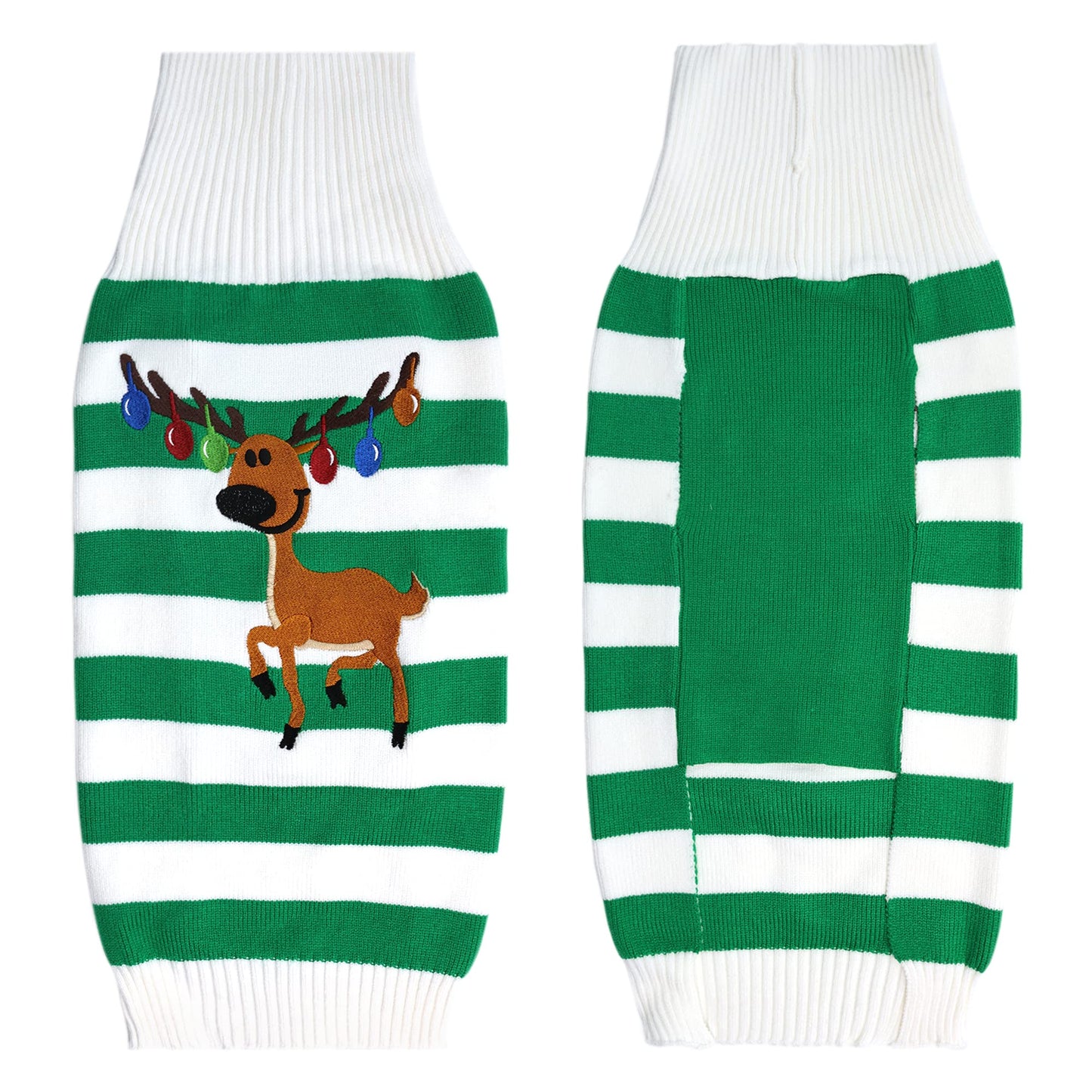 NACOCO Dog Sweater Pet Christmas Elk Bells Sweaters Halloween Reindeer for Small Dog and Cat