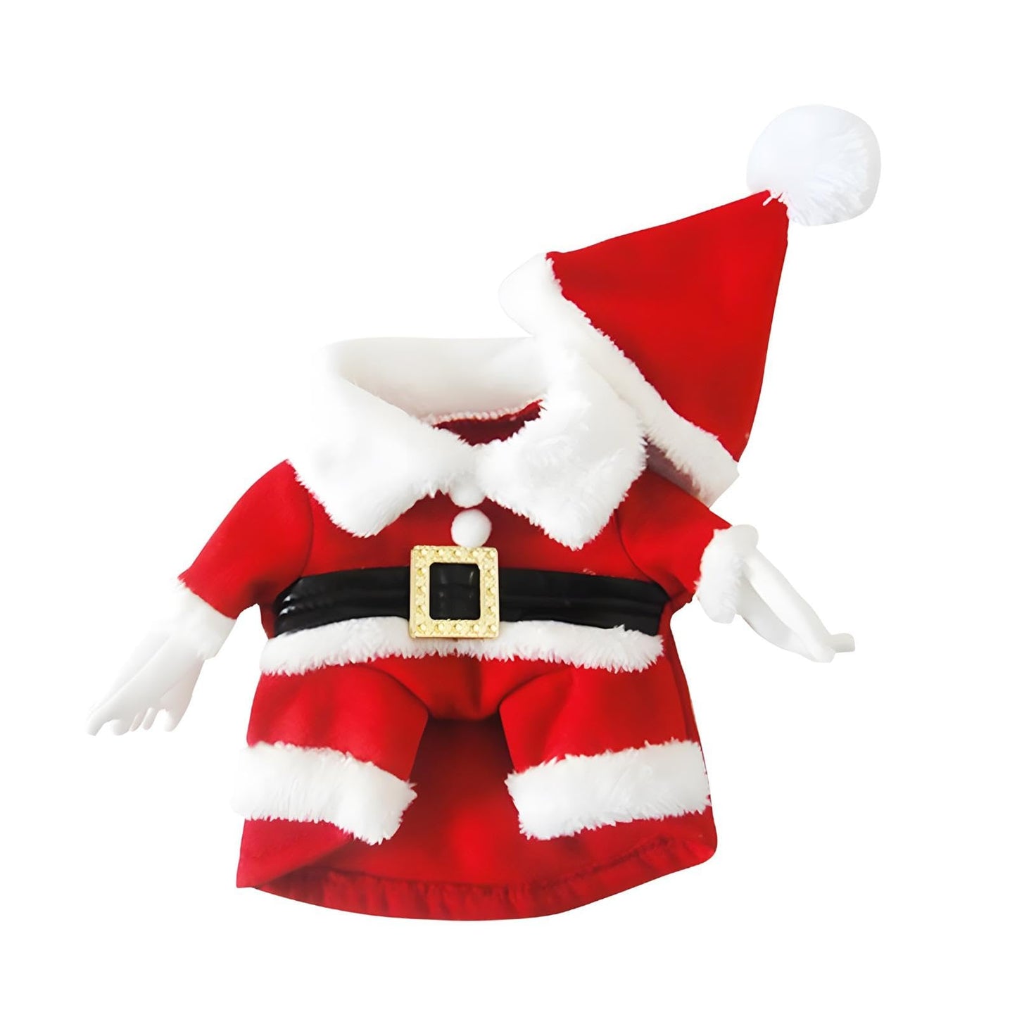 NACOCO Pet Christmas Costumes Dog Suit with Cap Santa Claus Suit Dog Hoodies Cat Xmas Costumes