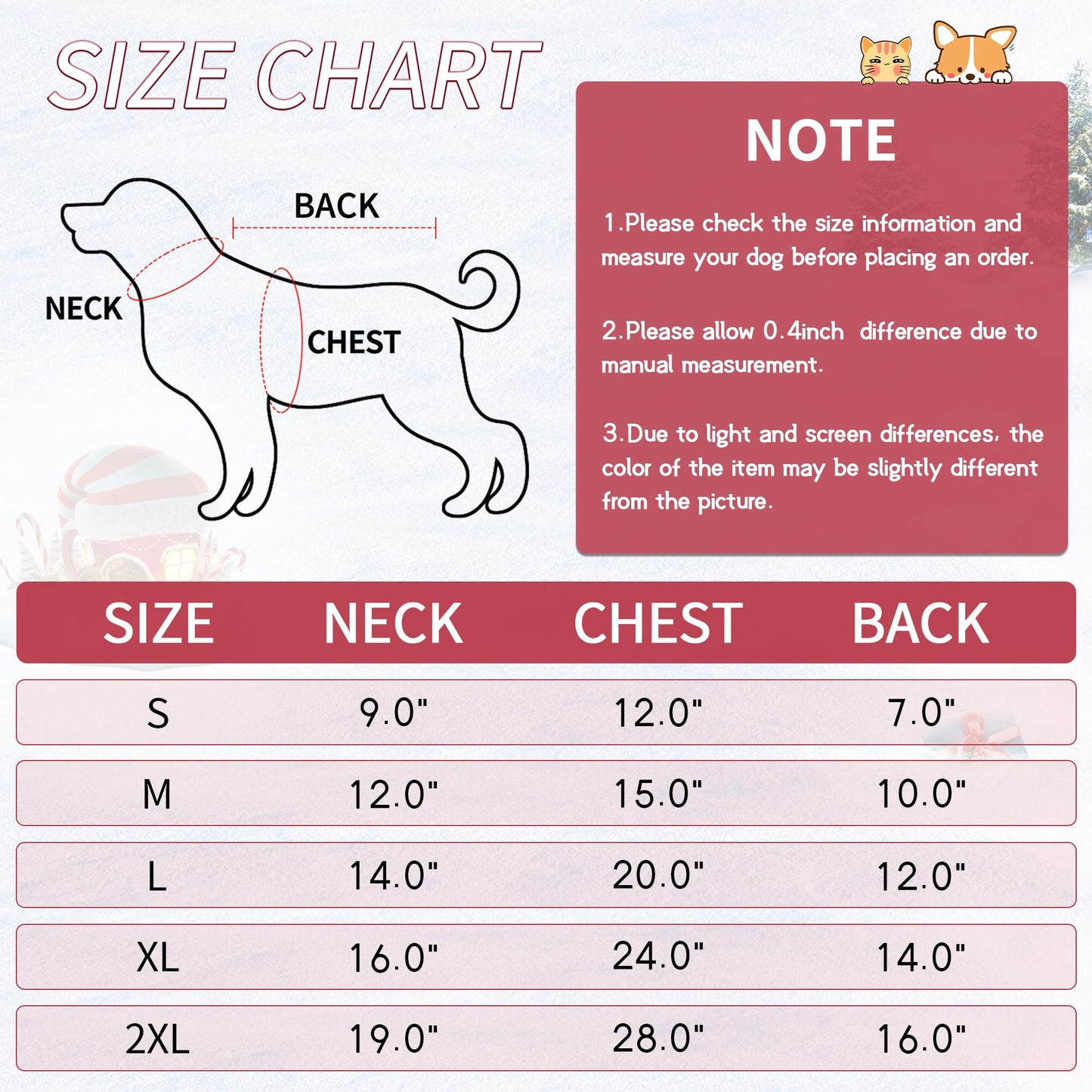 NACOCO Christmas Dog Hoodie Costume - Pet Gift Carrying Style Coat Clothes Christmas Santa Funny Apparel Outfit Winter Warm for Medium Dog Party Accessories Clothing