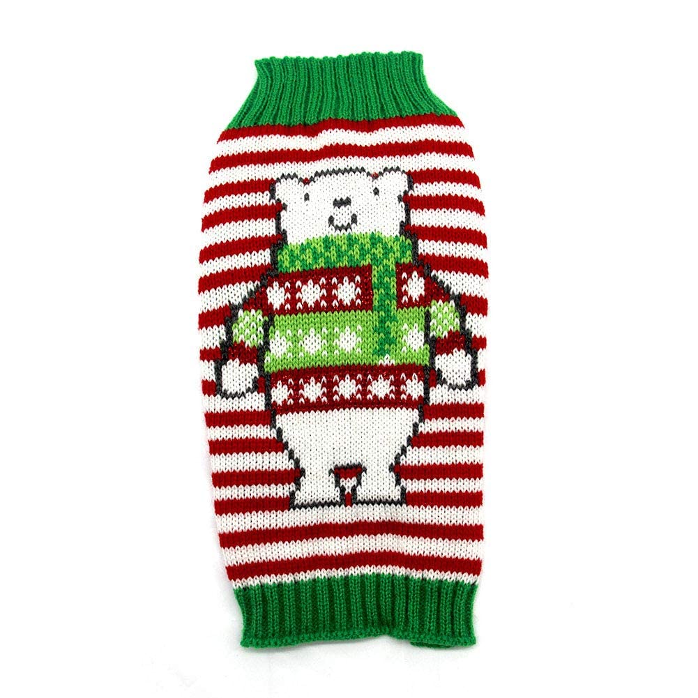 NACOCO Dog Snowman Sweater Christmas Warm Cat Costume Pet Polar Bear Design Coat Winter Cat New Year Clothes for Small to Large Dogs