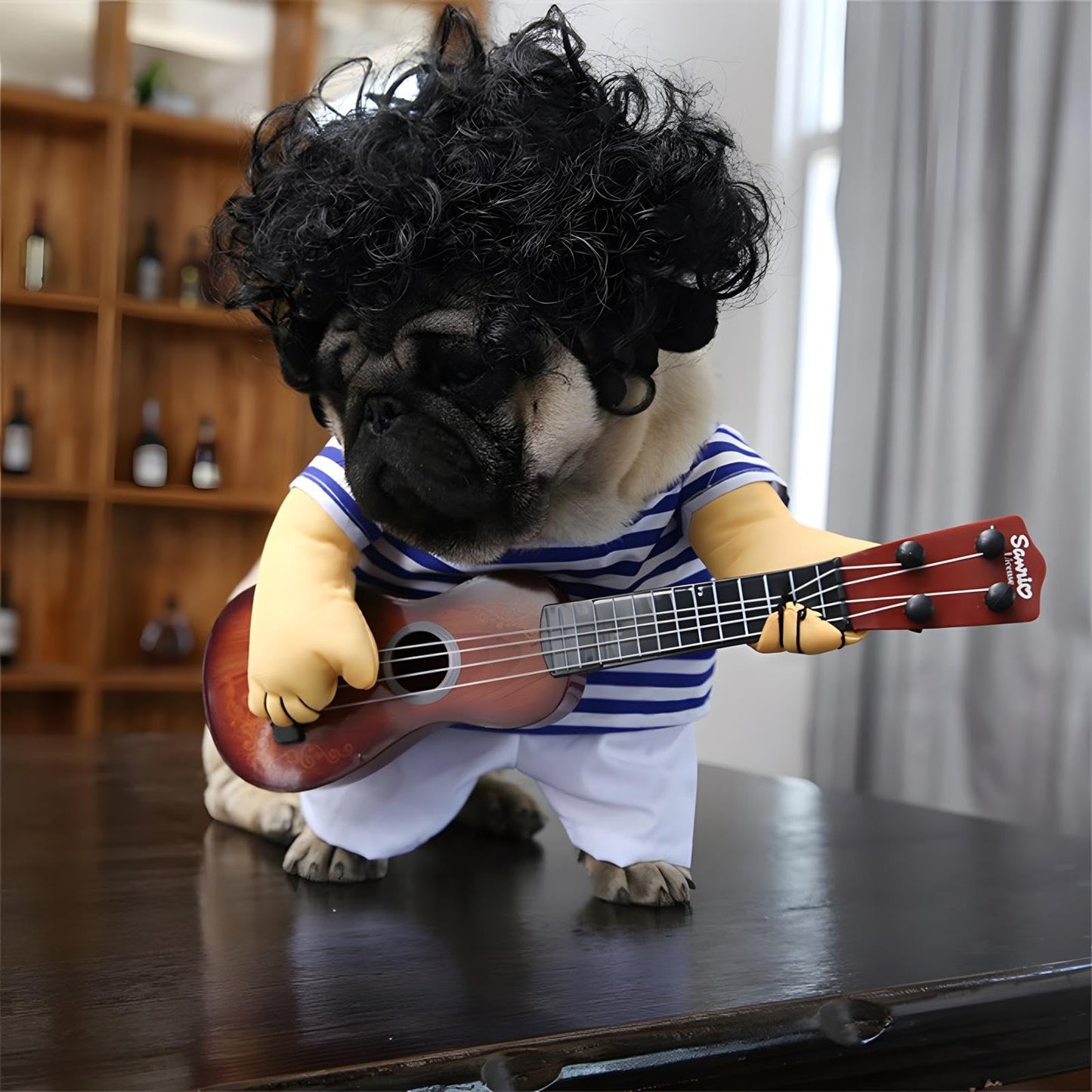 NACOCO Pet Guitar Costume Dog Costumes Cat Halloween Christmas Cosplay Party Funny Outfit Clothes