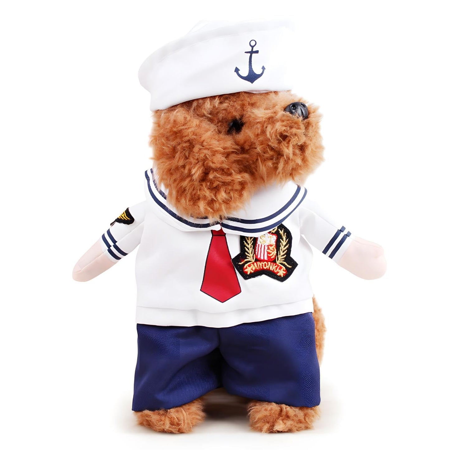 NACOCO Dog Sailor Costumes Navy Suit with Hat Halloween Christmas Pet Costumes for Puppy and Cat
