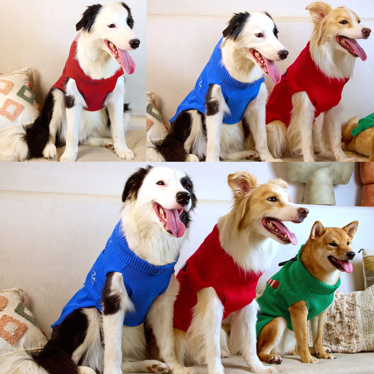 NACOCO Dog Reindeer Sweaters Dog Sweaters New Year Christmas Pet Clothes for Small Dog and Cat