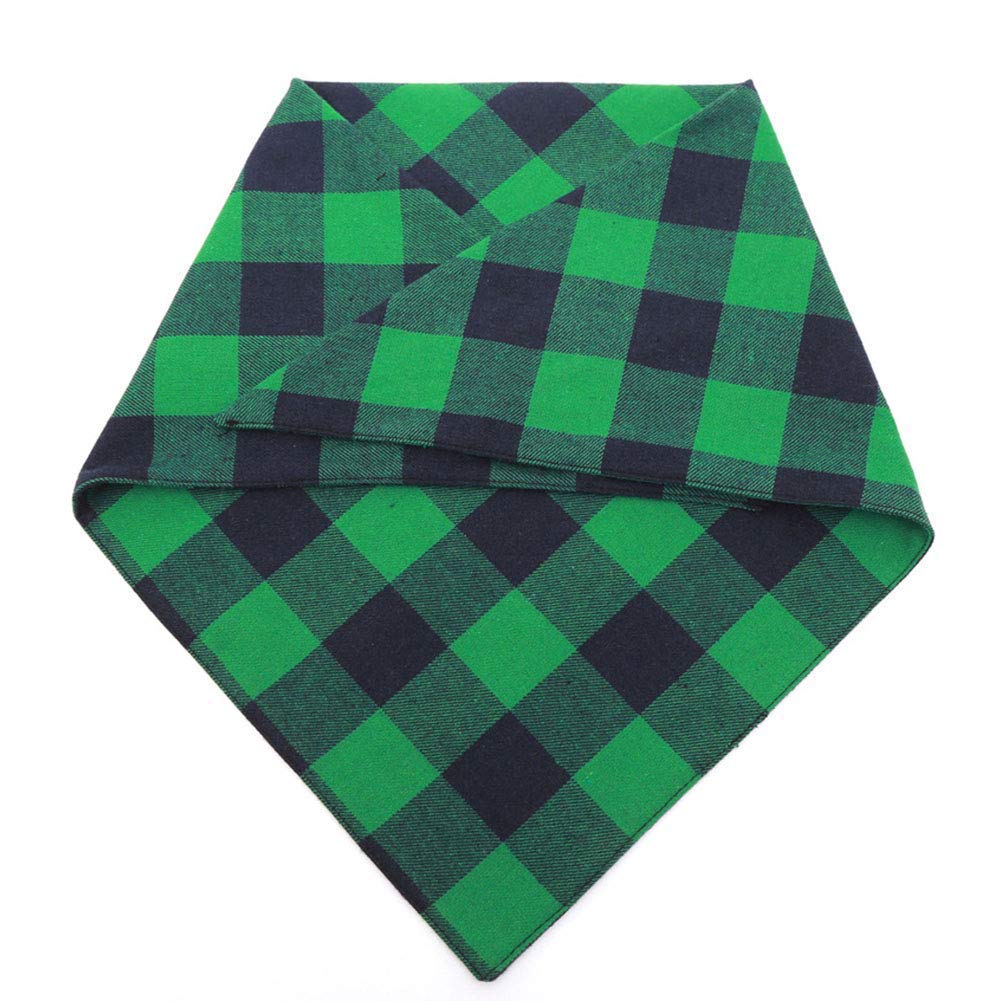 NACOCO Dog Bandana Bibs Pet Plaid Scarf Triangle Head Scarfs Accessories Neckerchief for Small and Medium Dog