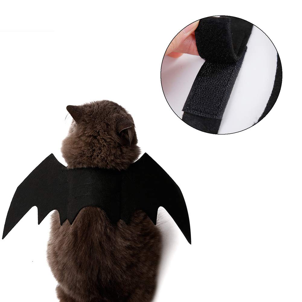 NACOCO Pet Halloween Bat Wings Costume Cool Batman Design Party Clothes for Cat Small Dog