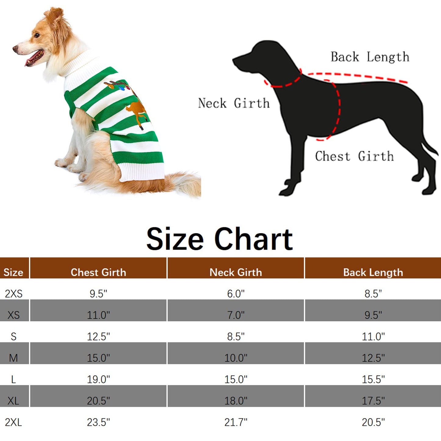 NACOCO Dog Sweater Pet Christmas Elk Bells Sweaters Halloween Reindeer for Small Dog and Cat