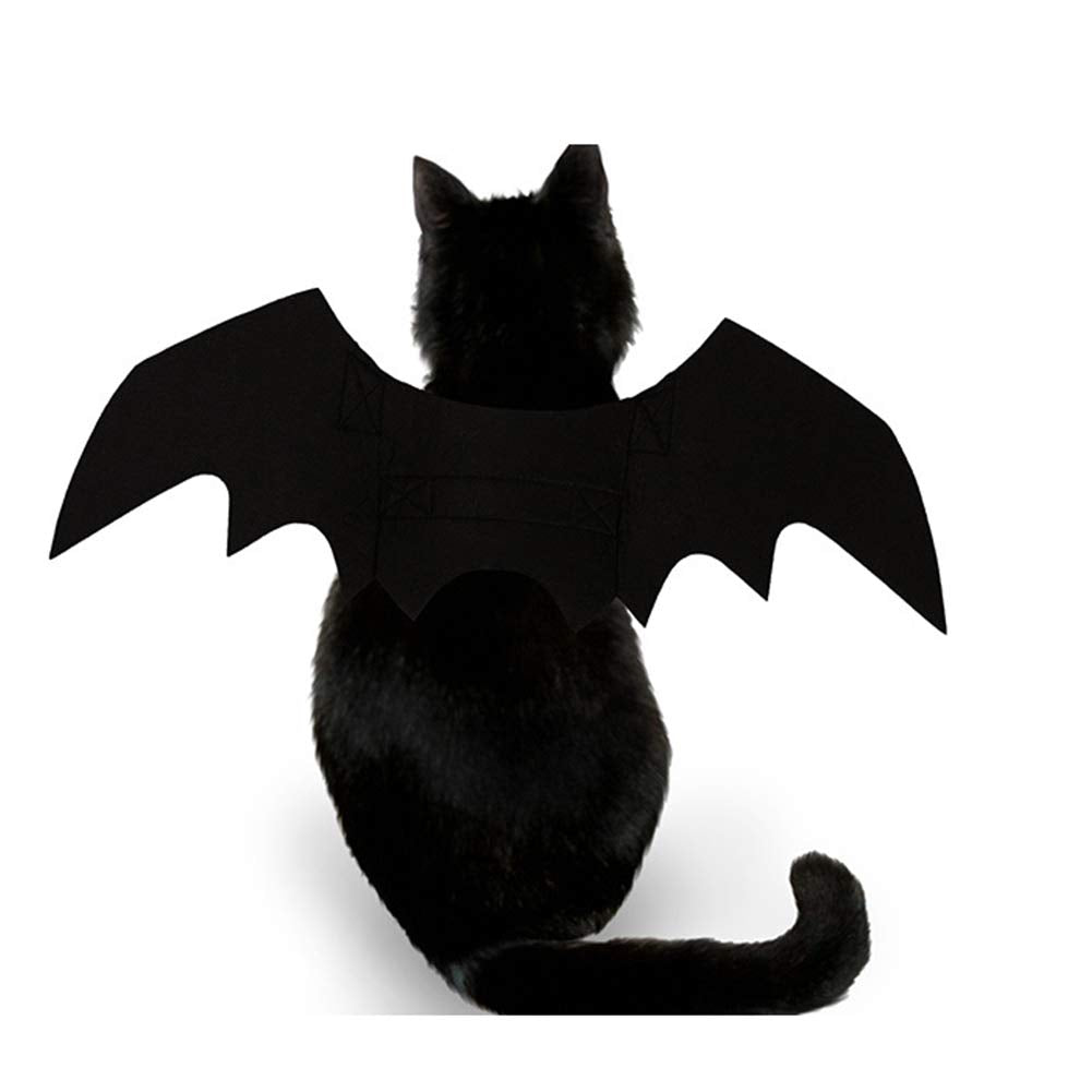 NACOCO Pet Halloween Bat Wings Costume Cool Batman Design Party Clothes for Cat Small Dog