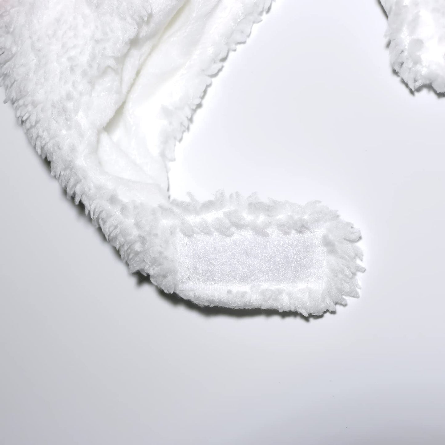 NACOCO Easter Cute Bunny Ears Plush Headdress Cat White and Pink Rabbit Hat Decoration Girl White Rabbit Cap for Cat Dog&Adult Woman and Man (Pet)