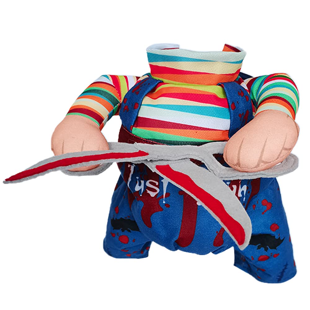 NACOCO Dog Halloween Scissors Style Doll Costume Pet Christmas Cosplay Adjustable Doll Funny Special Clothes Puppy Party Clothes for Small Dogs Cats.