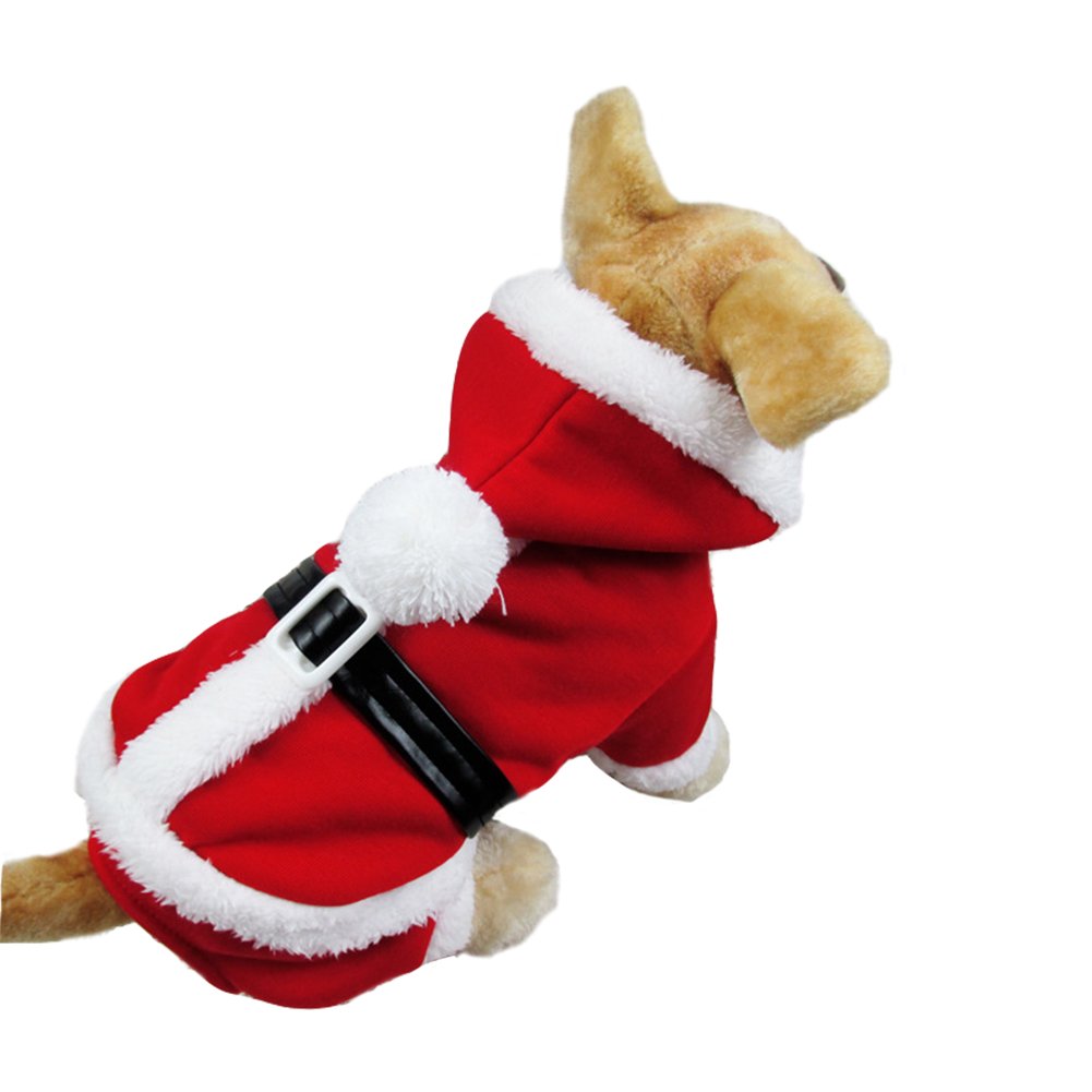 NACOCO Dog Christmas Costume Pet Winter Coat Cat Hoodies Warm Santa Claus Clothes
