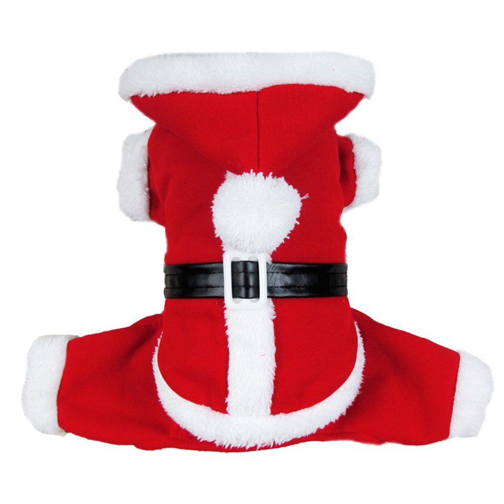 NACOCO Dog Christmas Costume Pet Winter Coat Cat Hoodies Warm Santa Claus Clothes