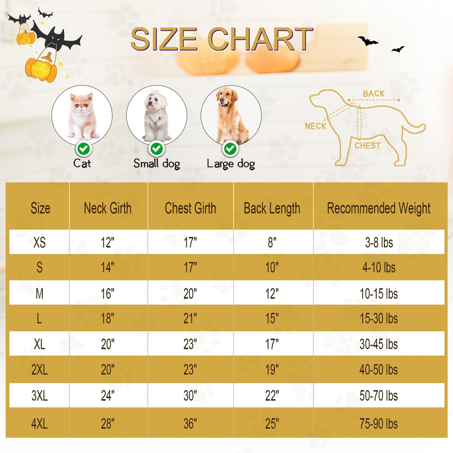 NACOCO Halloween Dog Dinosaur Costume - Pet Clothes Design Hoodie Yellow for Medium & Large Dog